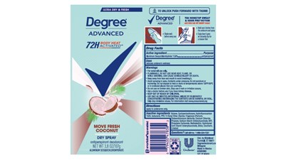 Degree Fresh Coconut Dry Spray (Degree Fresh Coconut Dry Spray)